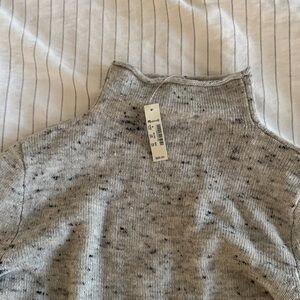 Madewell Speckled Gray Turtleneck Sweater